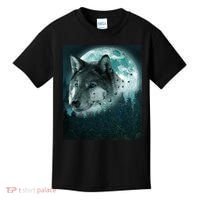 Wolf Moon Forest Wilderness  Kids T-Shirt thumb 0