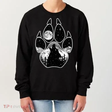 Wolf Paw Moon Howl Women's Sweatshirt