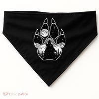 Wolf Paw Moon Howl USA-Made Doggie Bandana thumb 0