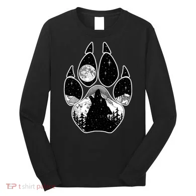 Wolf Paw Moon Howl Long Sleeve Shirt