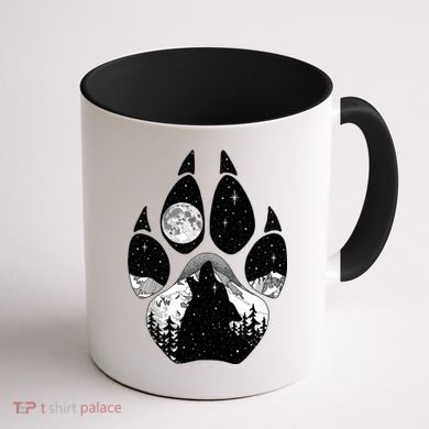 Wolf Paw Moon Howl Coffee Mug back