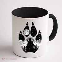 Wolf Paw Moon Howl Coffee Mug thumb 1