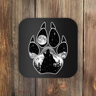 Wolf Paw Moon Howl Coaster