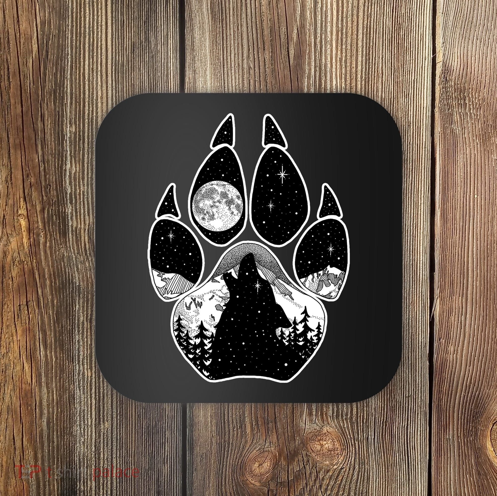Wolf Paw Moon Howl Coaster