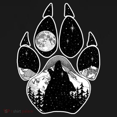 Wolf Paw Moon Howl Long Sleeve Pajama Set