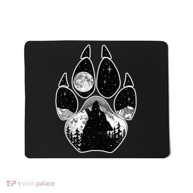 Wolf Paw Moon Howl Mousepad