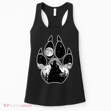 Wolf Paw Moon Howl Women's Tank Top