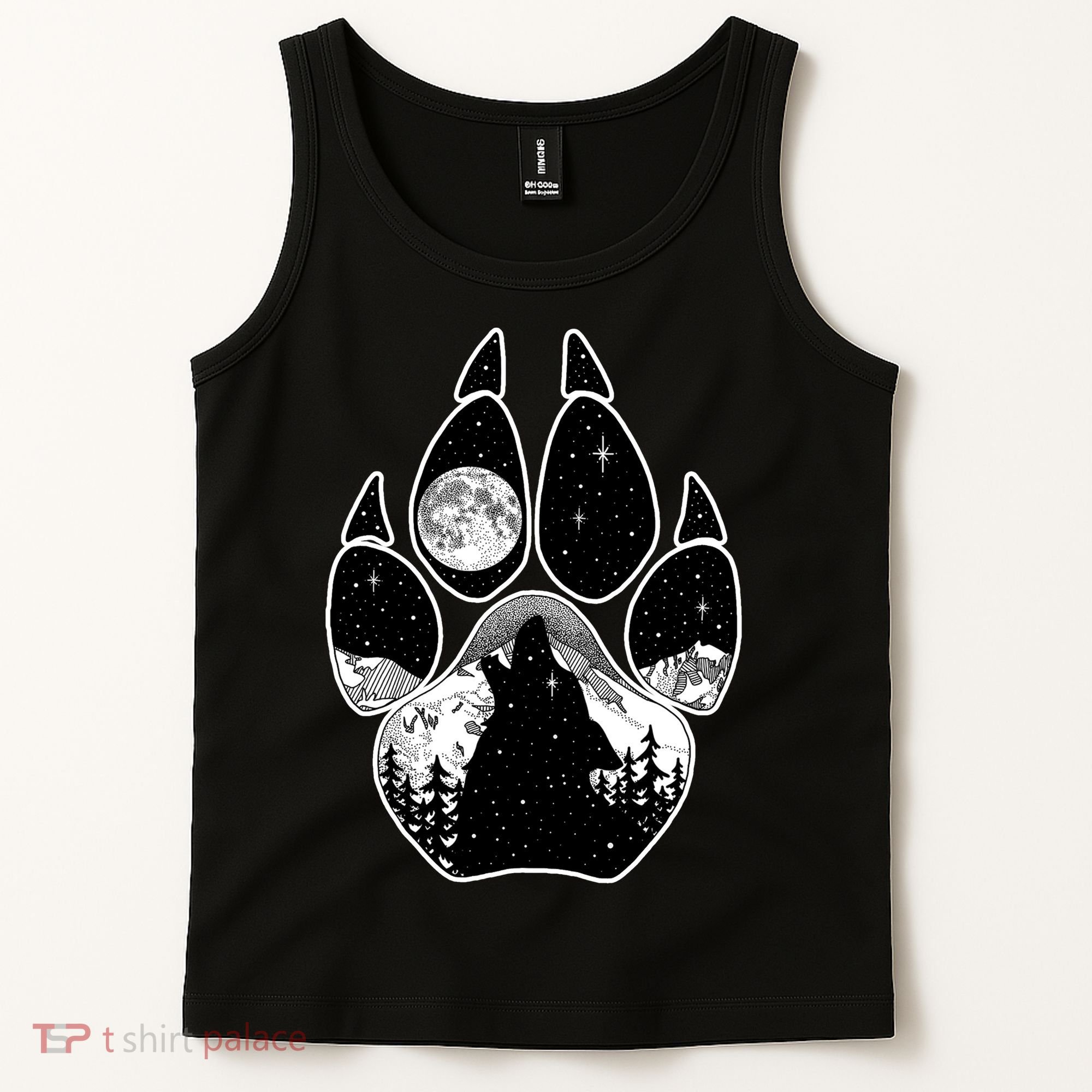 Wolf Paw Moon Howl Tank Top