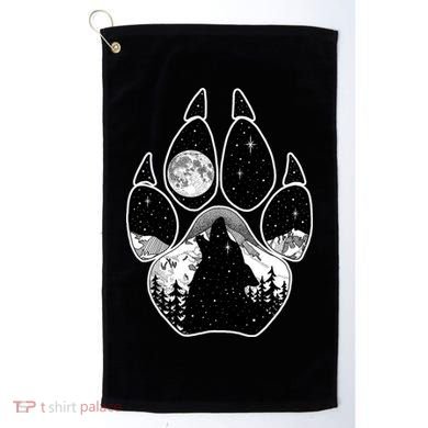 Wolf Paw Moon Howl Golf Towel