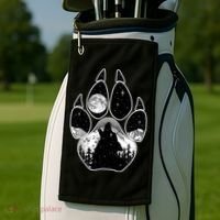Wolf Paw Moon Howl Golf Towel thumb 2