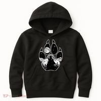 Wolf Paw Moon Howl Kids Hoodie thumb 0
