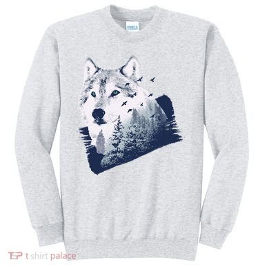 Wolf Wilderness Forest Sweatshirt