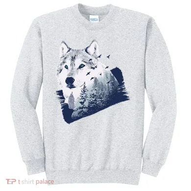 Wolf Wilderness Forest Sweatshirt