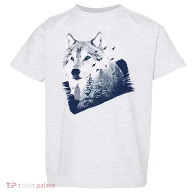 Wolf Wilderness Forest Toddler T-Shirt