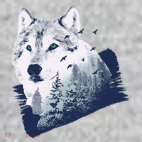 Wolf Wilderness Forest Toddler T-Shirt thumb 2