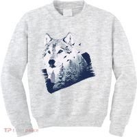 Wolf Wilderness Forest Kids Sweatshirt thumb 0