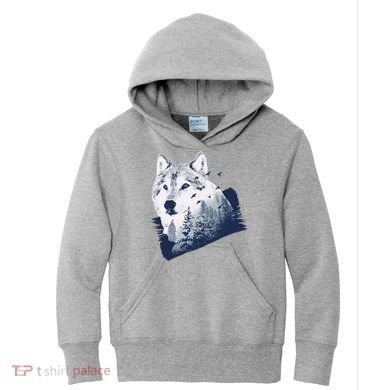 Wolf Wilderness Forest Kids Hoodie