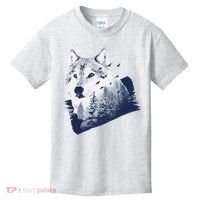 Wolf Wilderness Forest Kids T-Shirt thumb 0