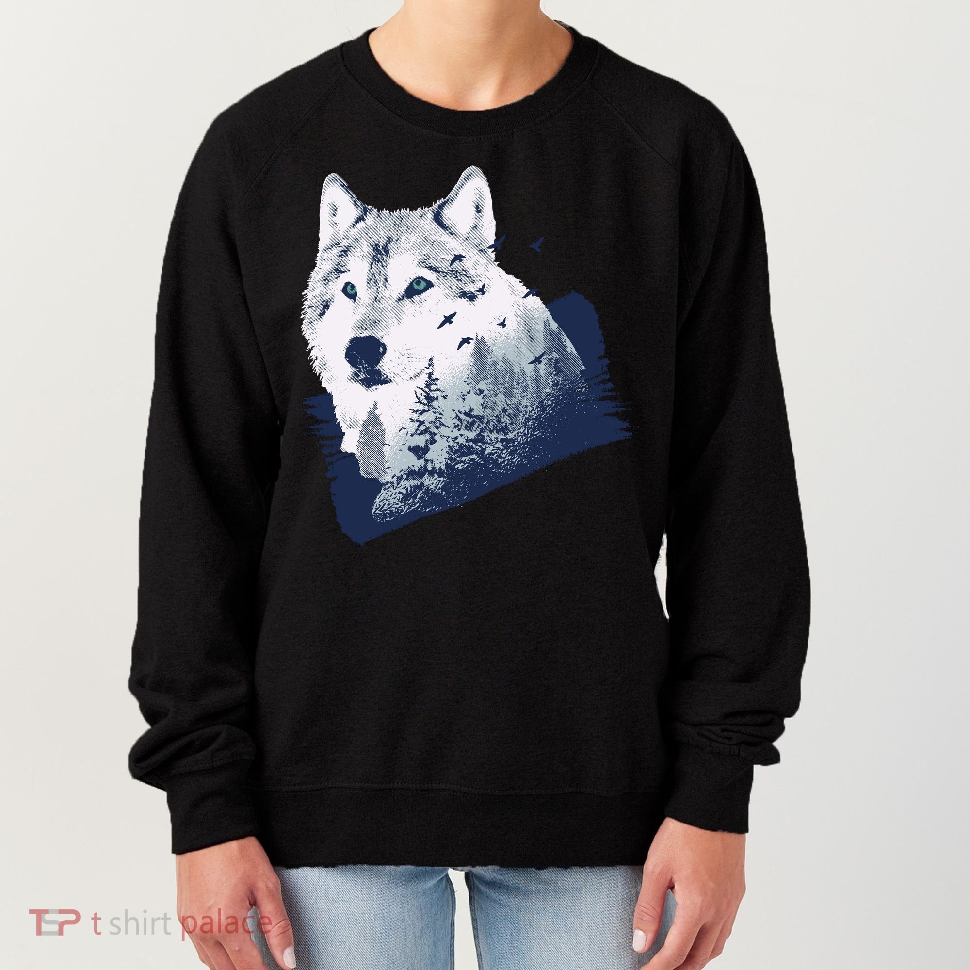 Wolf Wilderness Forest Women's Sweatshirt
