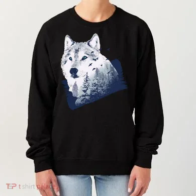 Wolf Wilderness Forest Women's Sweatshirt