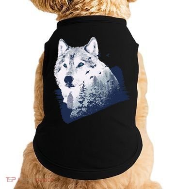Wolf Wilderness Forest Doggie Tank