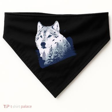 Wolf Wilderness Forest USA-Made Doggie Bandana