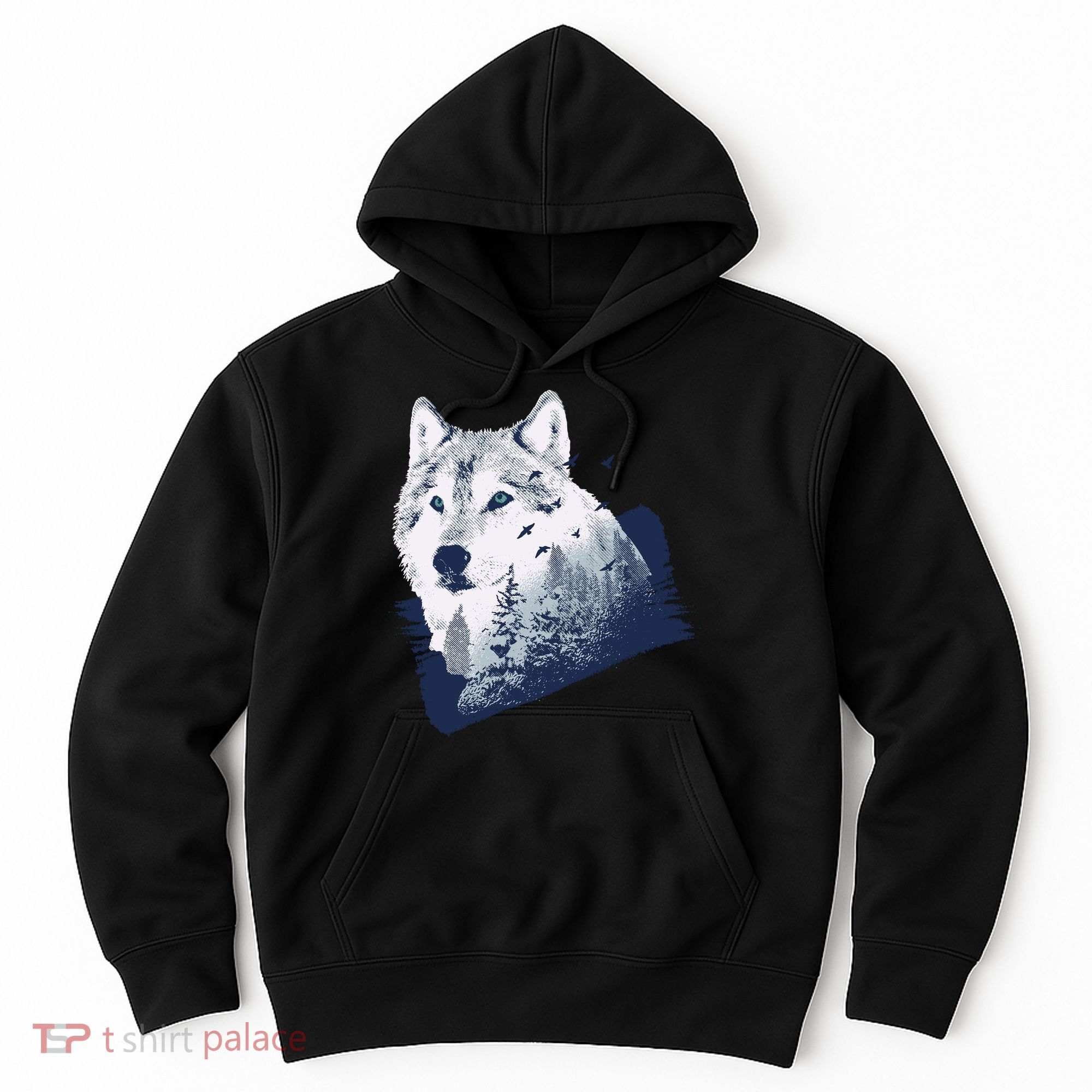 Wolf Wilderness Forest Hoodie