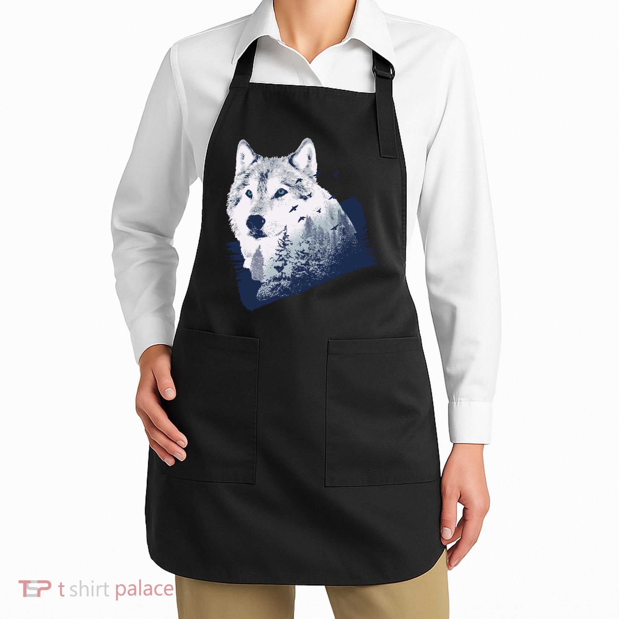 Wolf Wilderness Forest Apron