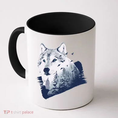 Wolf Wilderness Forest Coffee Mug