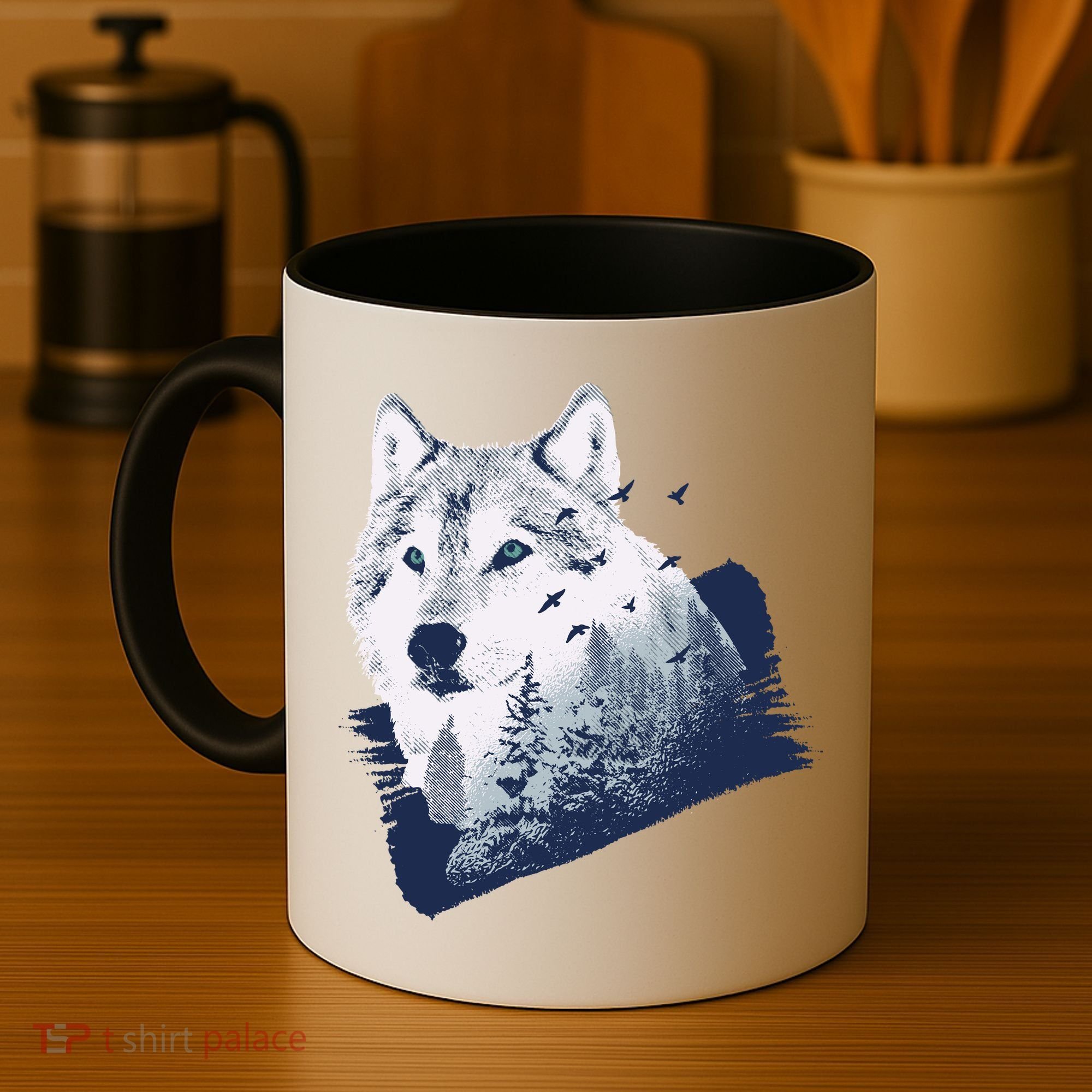 Wolf Wilderness Forest Coffee Mug