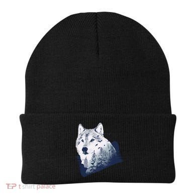 Wolf Wilderness Forest Beanie