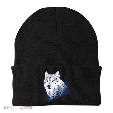 Wolf Wilderness Forest Beanie
