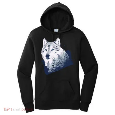 Wolf Wilderness Forest Women's Hoodie