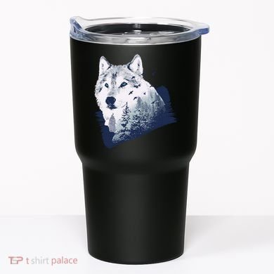Wolf Wilderness Forest Tumbler