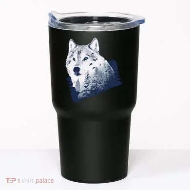 Wolf Wilderness Forest Tumbler