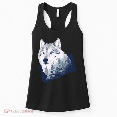 Wolf Wilderness Forest Women's Tank Top