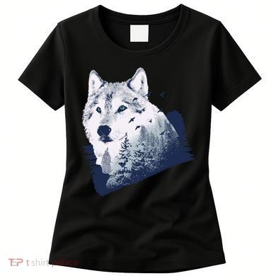 Wolf Wilderness Forest Women's T-Shirt
