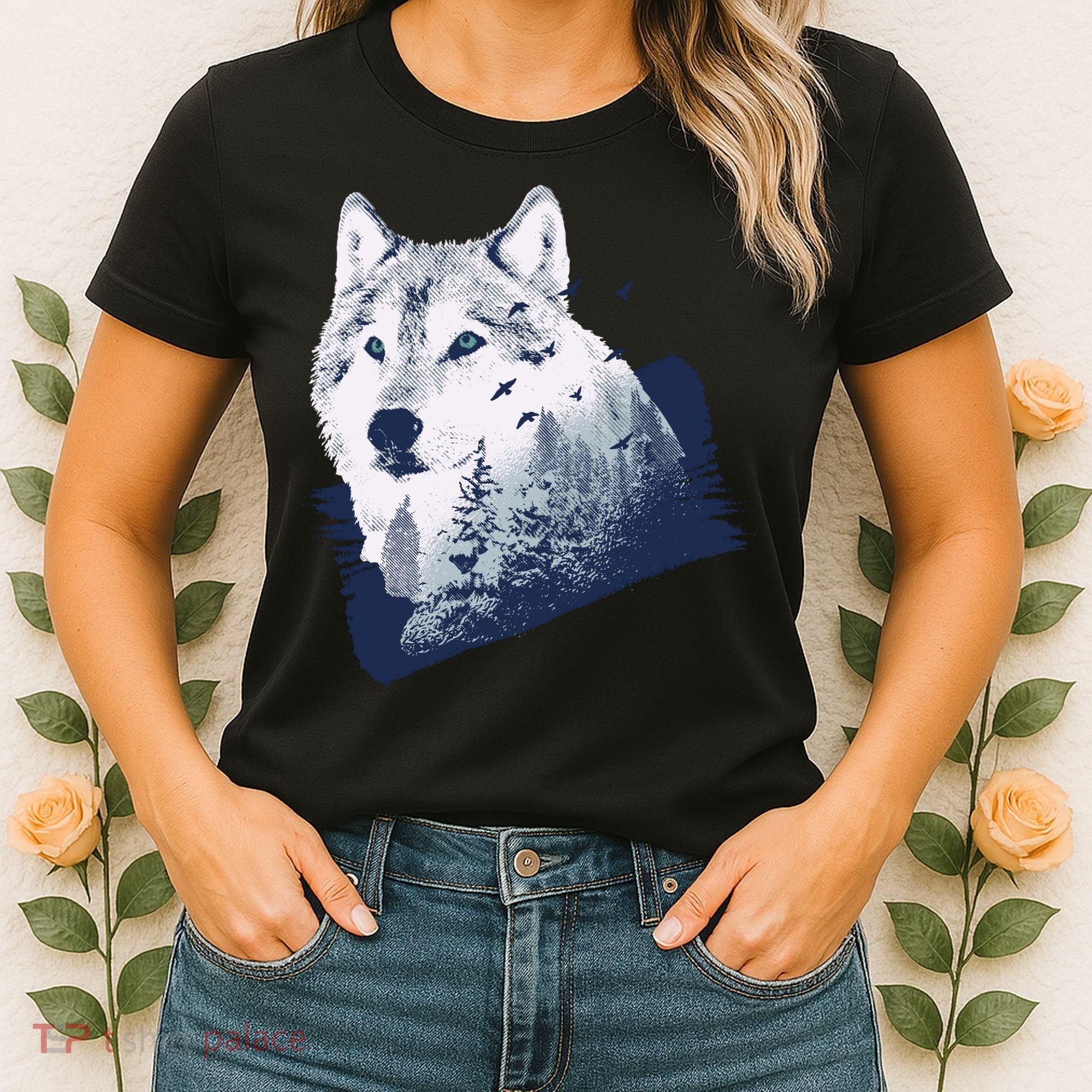 Wolf Wilderness Forest Women's T-Shirt