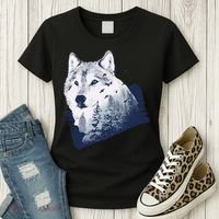 Wolf Wilderness Forest Women's T-Shirt thumb 3