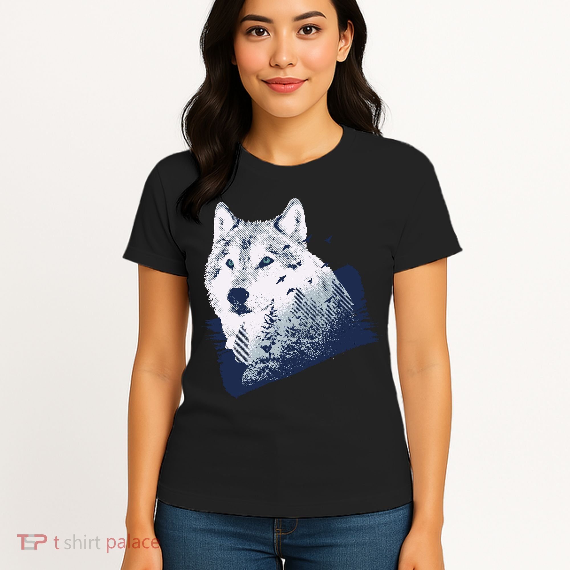 Wolf Wilderness Forest Women's T-Shirt