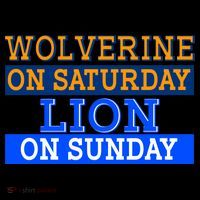 Wolverine On Saturday Lion on Sunday Sports Fan Coffee Mug thumb 5
