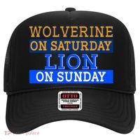 Wolverine On Saturday Lion on Sunday Sports Fan Hat thumb 0