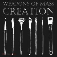 Weapons Of Mass Creation Funny Art Brush Painter Artist Sweatshirt thumb 3