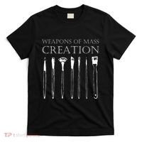 Weapons Of Mass Creation Funny Art Brush Painter Artist T-Shirt thumb 0