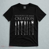 Weapons Of Mass Creation Funny Art Brush Painter Artist T-Shirt thumb 5