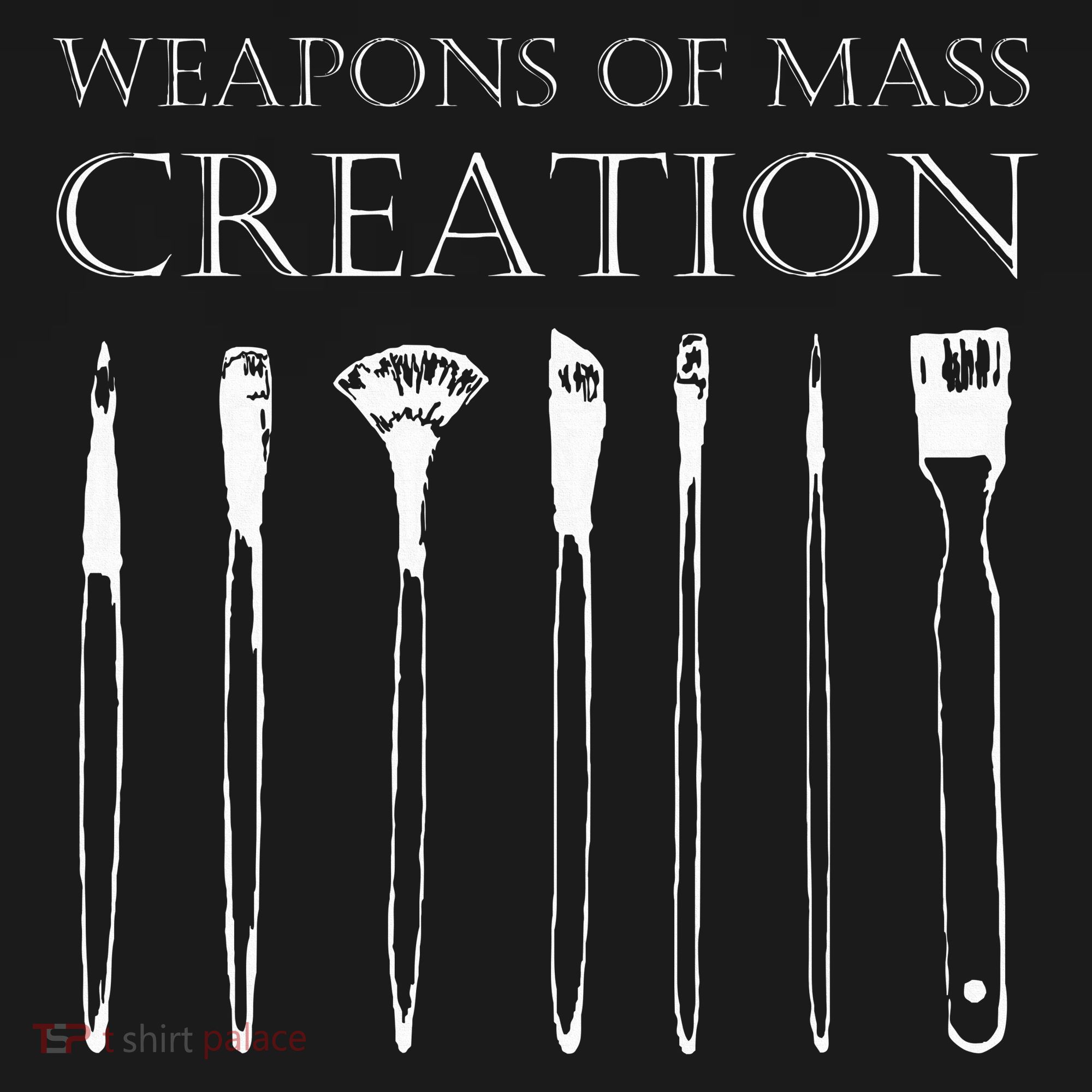 Weapons Of Mass Creation Funny Art Brush Painter Artist Mousepad