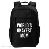 Worlds Okayest Mom Funny Backpack thumb 0