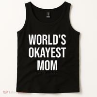 Worlds Okayest Mom Funny Tank Top thumb 2