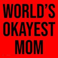 Worlds Okayest Mom Funny Santa Hat thumb 1