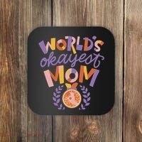 World's Okayest Mom Award Coaster thumb 0